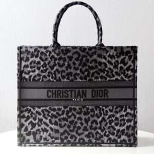 Replica Dior Tote Book Leopard Grey 1 Replica Dior Tote Book Leopard Grey - premium 1:1 fake handbag model