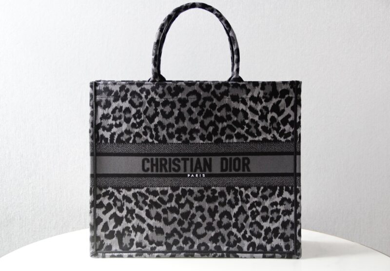 Replica Dior Tote Book Leopard Grey 1 Replica Dior Tote Book Leopard Grey - premium 1:1 fake handbag model