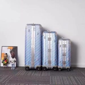 Replica Rimowa Dior Suitcase Light Blue - high-end fake designer purse