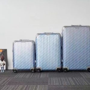 Replica Rimowa Dior Suitcase Light Blue - elite superclone designer purse