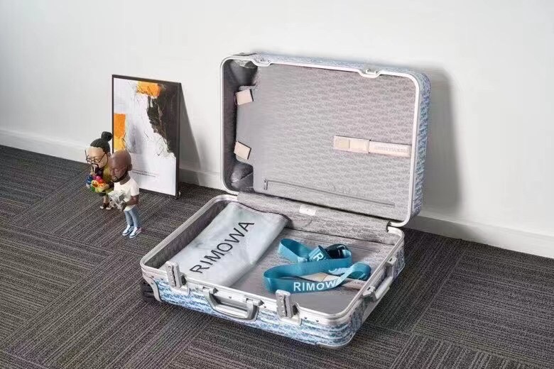 Replica Rimowa Dior Suitcase Light Blue - premium 1:1 fake handbag model