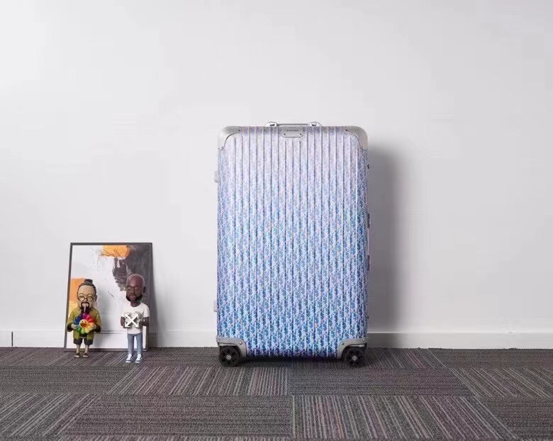 Replica Rimowa Dior Suitcase Light Blue - elite superclone designer purse
