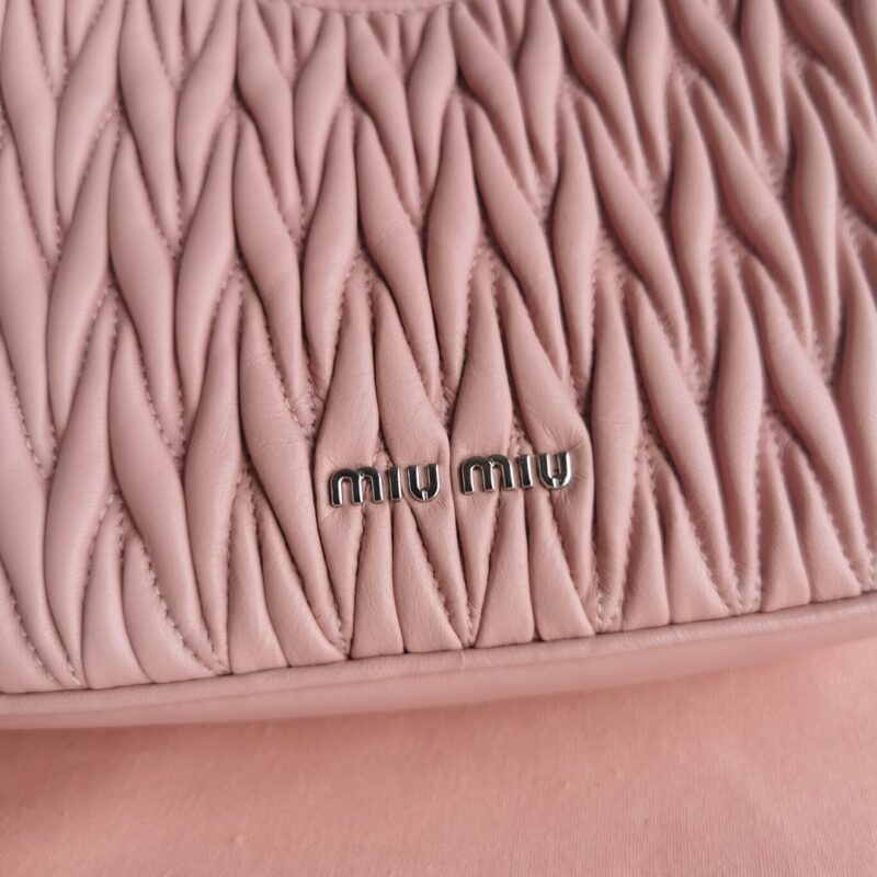 Replica Miu Miu Matelassé Pearl Pink 5 Replica Miu Miu Matelassé Pearl Pink - best quality luxury bag dupe