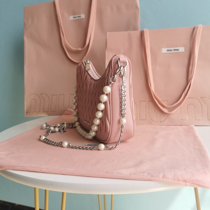 Replica Miu Miu Matelassé Pearl Pink 6 Replica Miu Miu Matelassé Pearl Pink - best quality luxury bag dupe