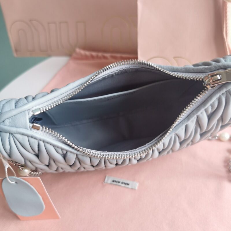 Replica Miu Miu Matelassé Pearl Blue 5 Replica Miu Miu Matelassé Pearl Blue - top-rated replica designer bag