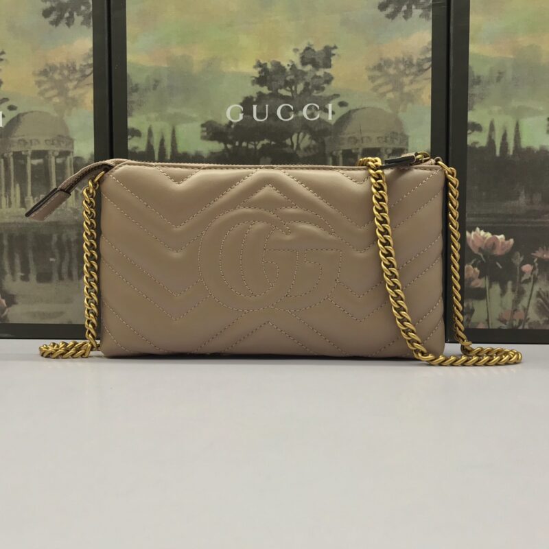 Replica Gucci Marmont Matelasse Wallet On Chain Beige 4 Replica Gucci Marmont Matelasse Wallet On Chain Beige - elite superclone designer purse