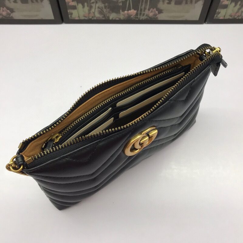 Replica Gucci Marmont Matelasse Wallet On Chain Black 4 Replica Gucci Marmont Matelasse Wallet On Chain Black - authentic-look luxury purse replica