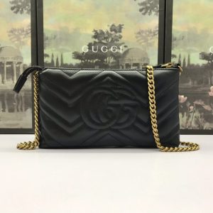 Replica Gucci Marmont Matelasse Wallet On Chain Black 5 Replica Gucci Marmont Matelasse Wallet On Chain Black - premium-grade designer purse dupe