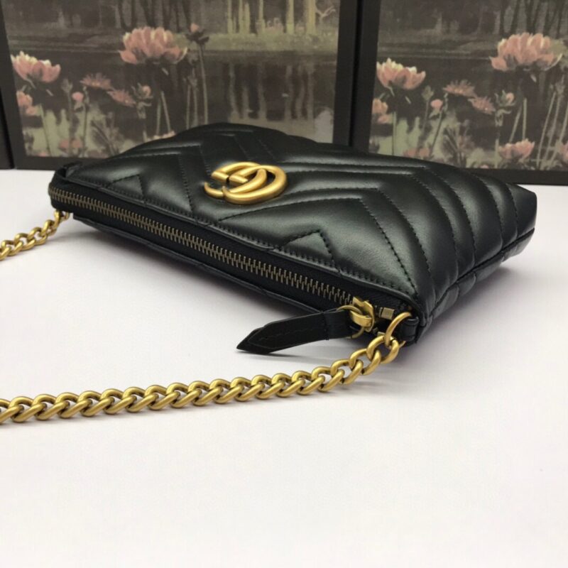 Replica Gucci Marmont Matelasse Wallet On Chain Black 6 Replica Gucci Marmont Matelasse Wallet On Chain Black - high-quality designer bag clone
