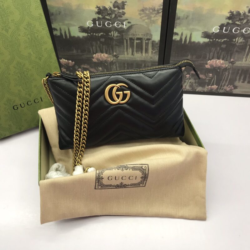 Replica Gucci Marmont Matelasse Wallet On Chain Black 8 Replica Gucci Marmont Matelasse Wallet On Chain Black - realistic designer-inspired fake bag
