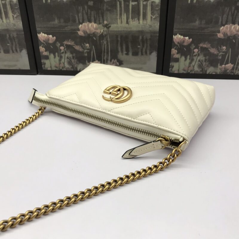 Replica Gucci Marmont Matelasse Wallet On Chain White 3 Replica Gucci Marmont Matelasse Wallet On Chain White - high-accuracy replica luxury purse