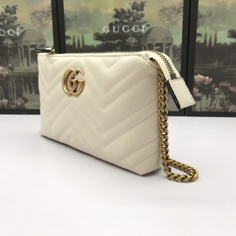 Replica Gucci Marmont Matelasse Wallet On Chain White 4 Replica Gucci Marmont Matelasse Wallet On Chain White - premium 1:1 fake handbag model