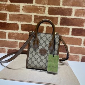 Replica Gucci Ophidia Mini Tote Bag Beige 9 Replica Gucci Ophidia Mini Tote Bag Beige - ultra-realistic fake designer tote