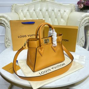 Replica Louis Vuitton On My Side PM Brown - high-quality designer bag clone