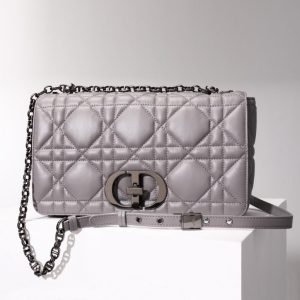 Replica Dior Caro Bag Diamond Grey 3 Replica Dior Caro Bag Diamond Grey - high-end fake designer purse