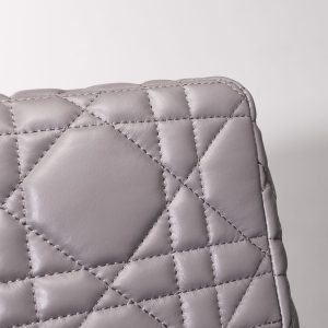 Replica Dior Caro Bag Diamond Grey 7 Replica Dior Caro Bag Diamond Grey - top-tier luxury replica shoulder bag