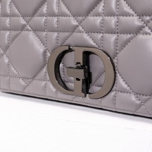 Replica Dior Caro Bag Diamond Grey 4 Replica Dior Caro Bag Diamond Grey - best quality luxury bag dupe