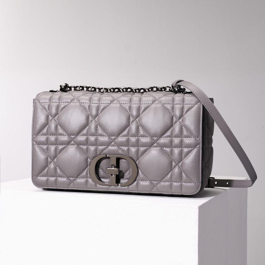 Replica Dior Caro Bag Diamond Grey 2 Replica Dior Caro Bag Diamond Grey - best-selling designer handbag dupe