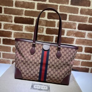 Replica Gucci Ophidia Medium Tote Red 8 Replica Gucci Ophidia Medium Tote Red - premium 1:1 fake handbag model