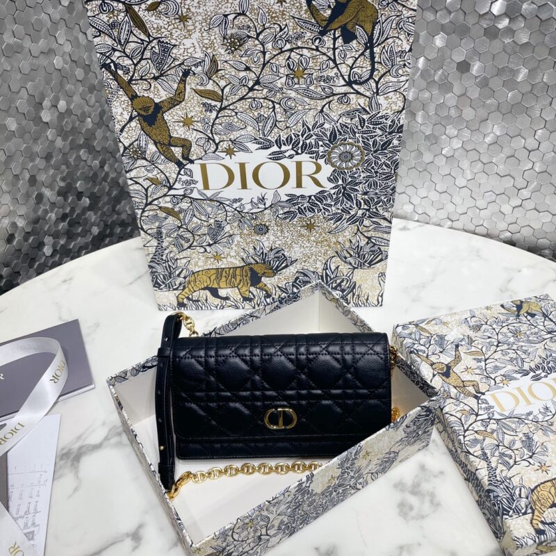 Replica Dior Miss Caro Pouch Black 1 Replica Dior Miss Caro Pouch Black - 1:1 designer replica handbag