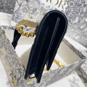 Replica Dior Miss Caro Pouch Black 8 Replica Dior Miss Caro Pouch Black - premium 1:1 fake handbag model