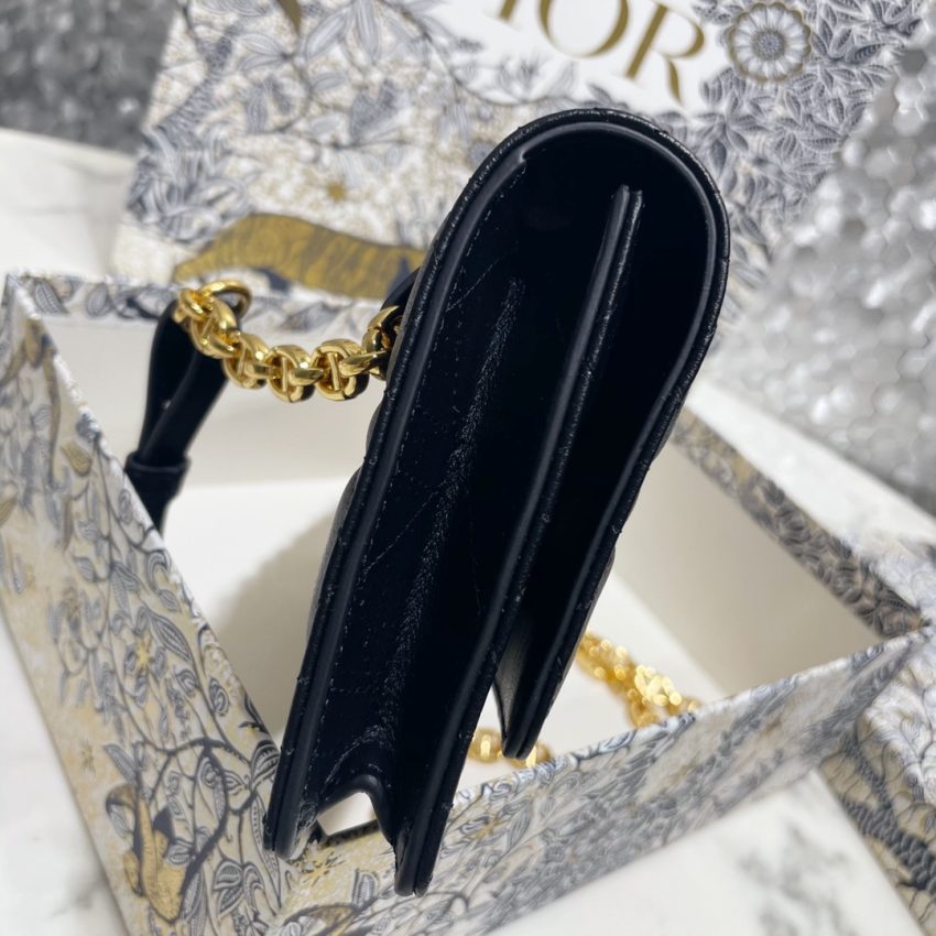 Replica Dior Miss Caro Pouch Black 8 Replica Dior Miss Caro Pouch Black - premium 1:1 fake handbag model