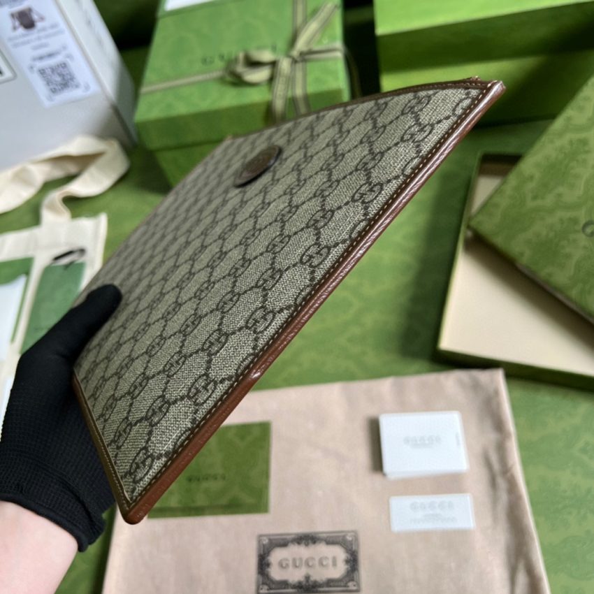 Replica Gucci Ophidia Clutch Brown 2 Replica Gucci Ophidia Clutch Brown - authentic-look luxury purse replica