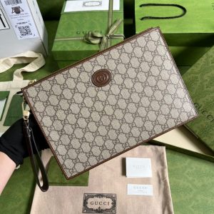 Replica Gucci Ophidia Clutch Brown 1 Replica Gucci Ophidia Clutch Brown - 1:1 designer replica handbag
