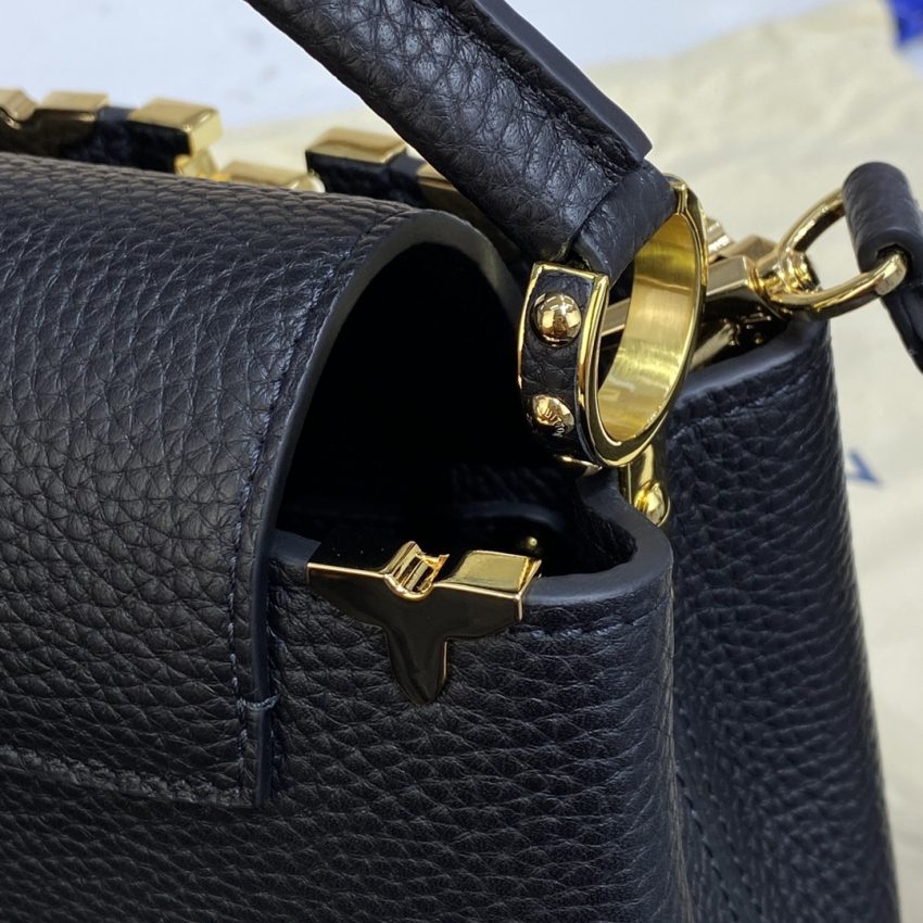 Replica Loius Vuitton Capucines Small Black - premium-grade designer purse dupe