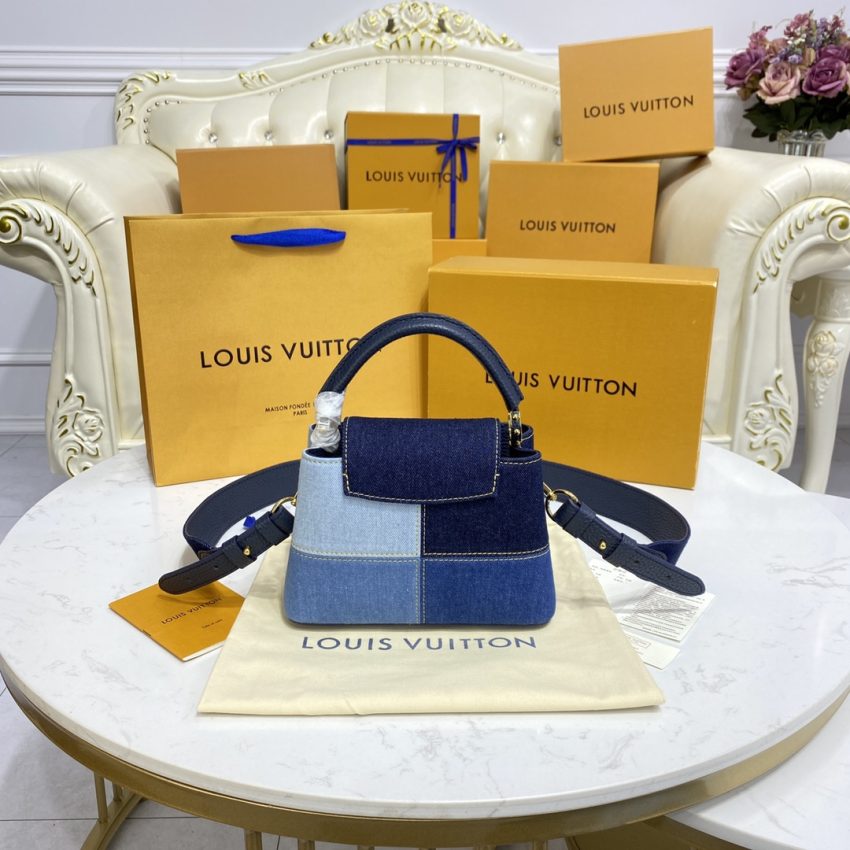 Replica Loius Vuitton Capucines Denim 7 Replica Loius Vuitton Capucines Denim - near-authentic luxury replica handbag