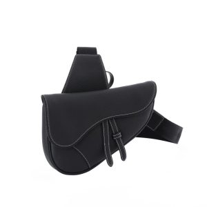 Replica Dior Saddle Bag Black Calfskin 3 Replica Dior Saddle Bag Black Calfskin - realistic designer-inspired fake bag