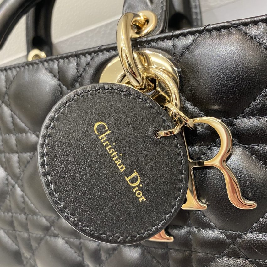 Replica Dior Lady D-Joy Large Bag Black 2 Replica Dior Lady D-Joy Large Bag Black - ultra-realistic fake designer tote