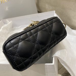 Replica Dior Lady D-Joy Large Bag Black 4 Replica Dior Lady D-Joy Large Bag Black - realistic designer-inspired fake bag