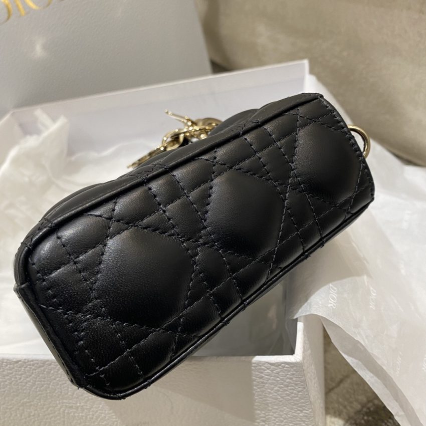 Replica Dior Lady D-Joy Large Bag Black 4 Replica Dior Lady D-Joy Large Bag Black - realistic designer-inspired fake bag