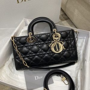 Replica Dior Lady D-Joy Large Bag Black 1 Replica Dior Lady D-Joy Large Bag Black - best quality luxury bag dupe
