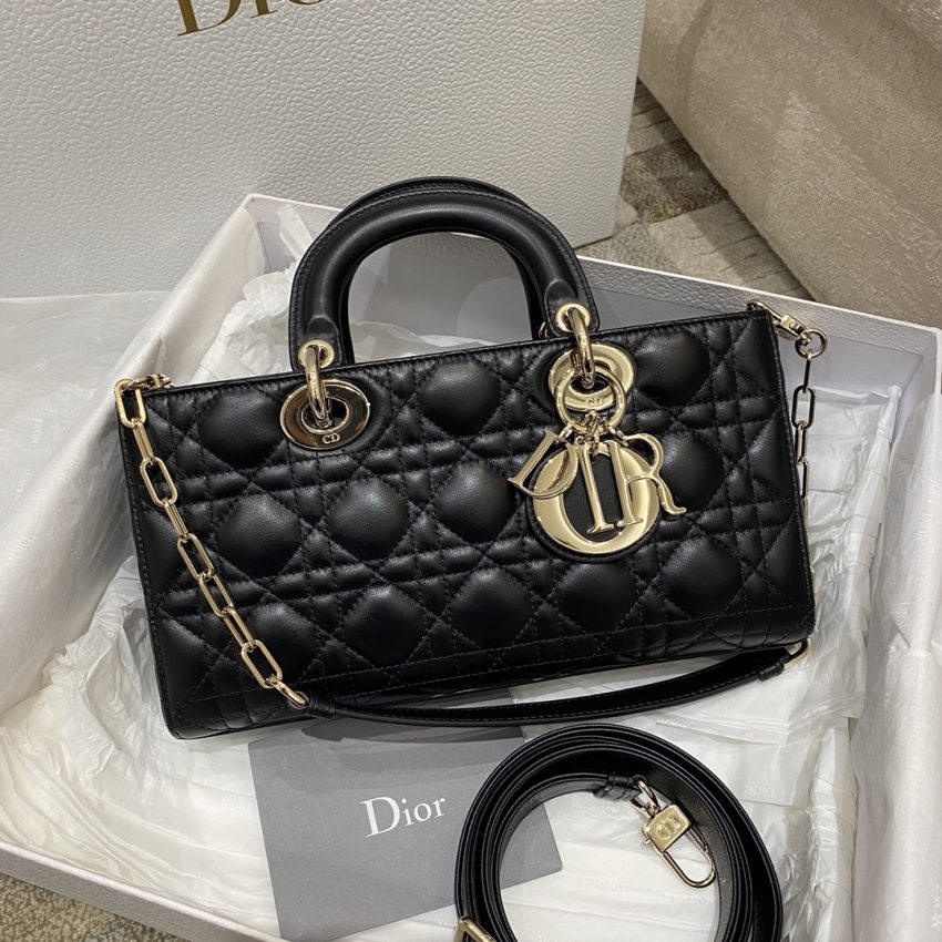 Replica Dior Lady D-Joy Large Bag Black 1 Replica Dior Lady D-Joy Large Bag Black - best quality luxury bag dupe