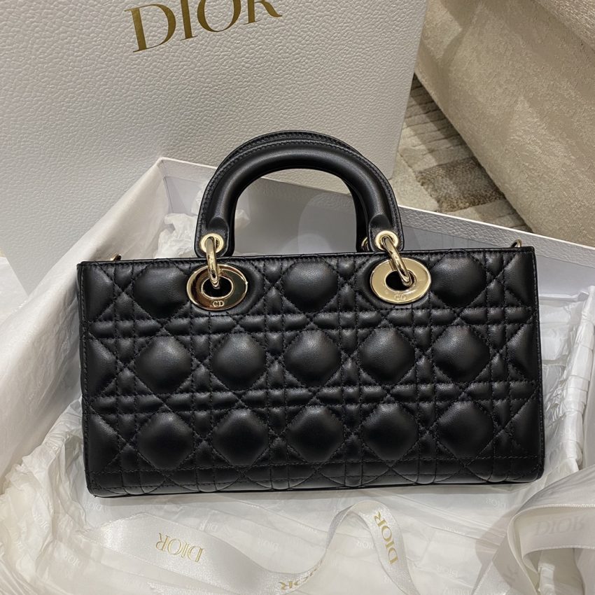 Replica Dior Lady D-Joy Large Bag Black 6 Replica Dior Lady D-Joy Large Bag Black - best-selling designer handbag dupe