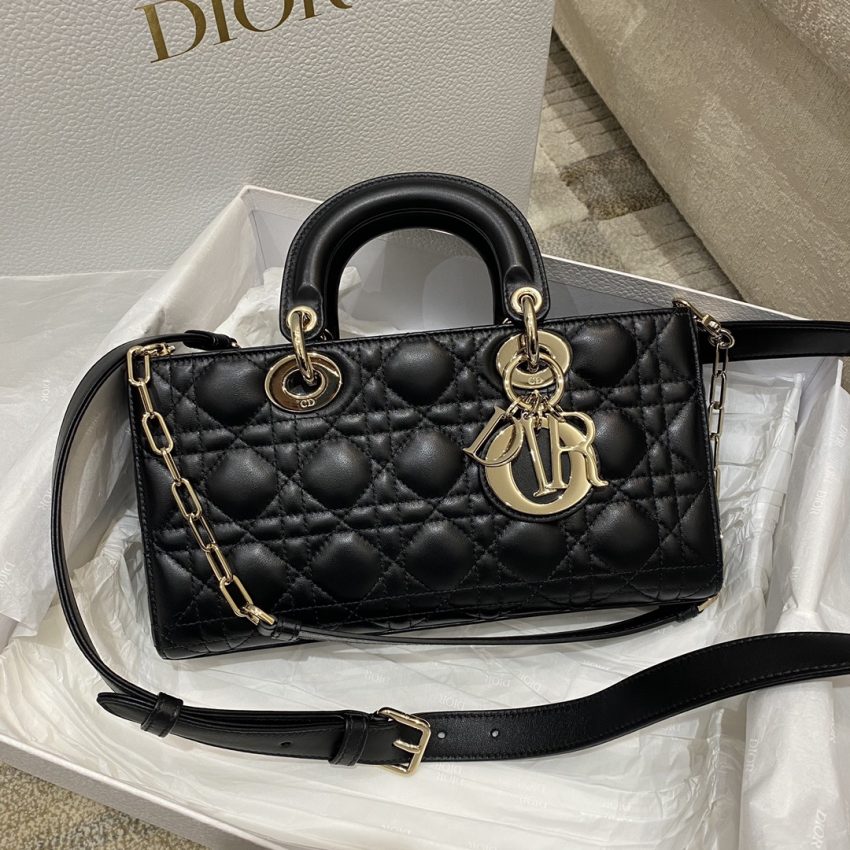 Replica Dior Lady D-Joy Large Bag Black 7 Replica Dior Lady D-Joy Large Bag Black - authentic-look luxury purse replica