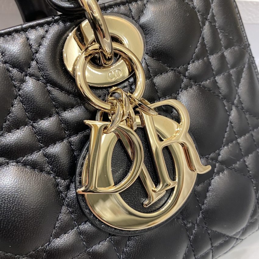 Replica Dior Lady D-Joy Large Bag Black 8 Replica Dior Lady D-Joy Large Bag Black - realistic designer-inspired fake bag