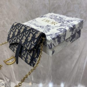 Replica Dior Saddle Pouch with Chain 5 Replica Dior Saddle Pouch with Chain - high-accuracy replica luxury purse