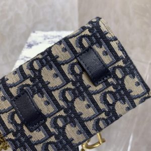 Replica Dior Saddle Pouch with Chain 6 Replica Dior Saddle Pouch with Chain - 1:1 designer replica handbag
