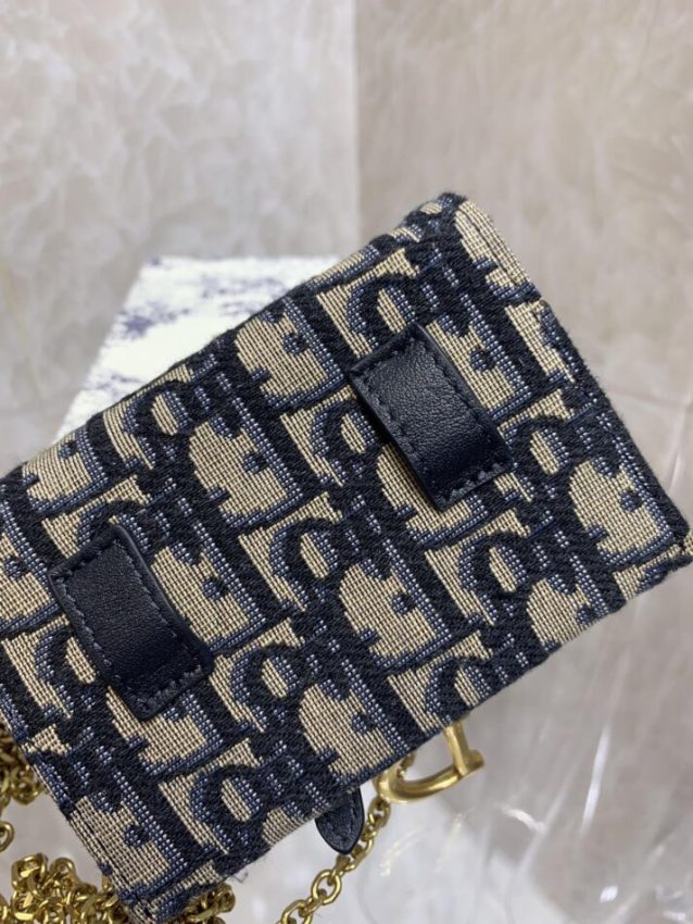 Replica Dior Saddle Pouch with Chain 6 Replica Dior Saddle Pouch with Chain - 1:1 designer replica handbag