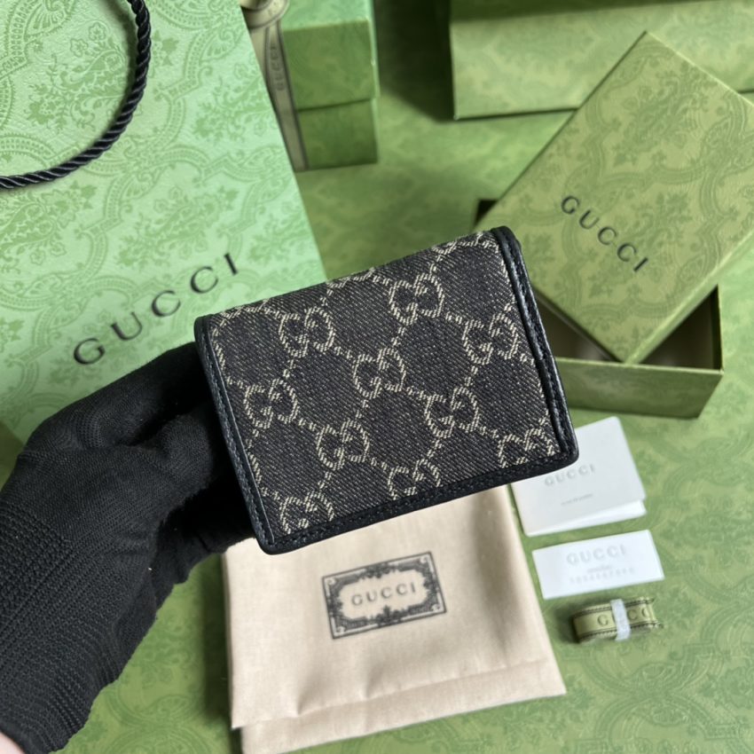Replica Gucci Horsebit 1955 Wallet Black 4 Replica Gucci Horsebit 1955 Wallet Black - premium-grade designer purse dupe