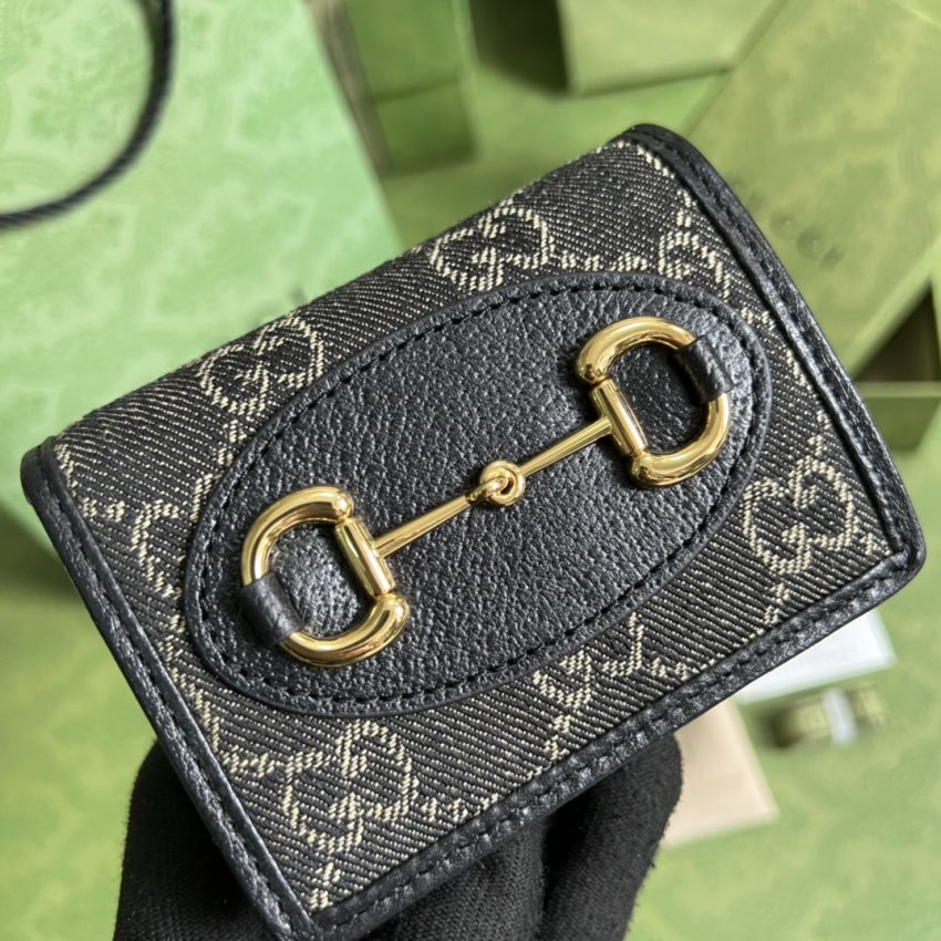 Replica Gucci Horsebit 1955 Wallet Black 5 Replica Gucci Horsebit 1955 Wallet Black - best quality luxury bag dupe