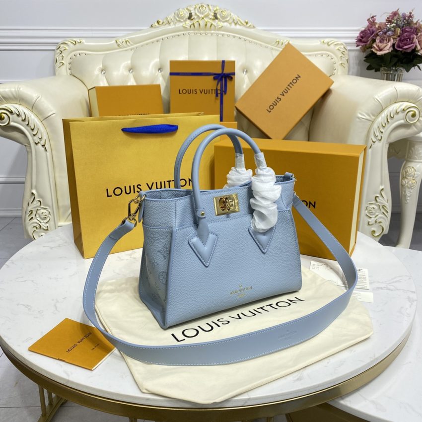 Replica Louis Vuitton On My Side PM Sky Blue 7 Replica Louis Vuitton On My Side PM Sky Blue - high-end fake designer purse