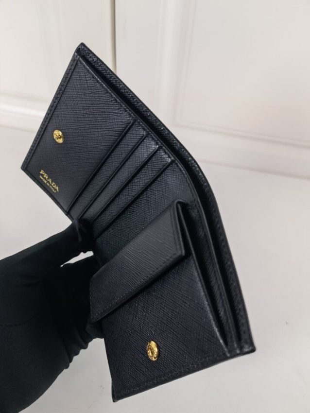 Replica Prada Saffiano Two Fold Wallet 5 Replica Prada Saffiano Two Fold Wallet - high-accuracy replica luxury purse