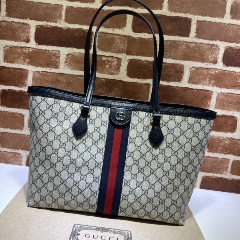 Replica Gucci Ophidia Medium Tote Black 2 Replica Gucci Ophidia Medium Tote Black - best quality luxury bag dupe