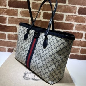 Replica Gucci Ophidia Medium Tote Black 5 Replica Gucci Ophidia Medium Tote Black - authentic-look luxury purse replica
