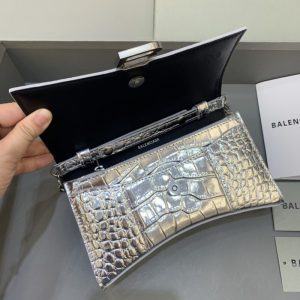 Replica Balenciaga Hourglass On Chain Silver 4 Replica Balenciaga Hourglass On Chain Silver - best quality luxury bag dupe