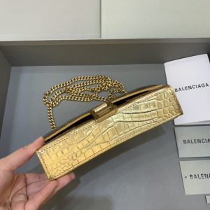 Replica Balenciaga Hourglass On Chain Gold 2 Replica Balenciaga Hourglass On Chain Gold - premium 1:1 fake handbag model